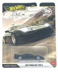 Hot Wheels 2026 Fast & Furious 25th Anniversary 2003 Honda NSX TYPE-R Black