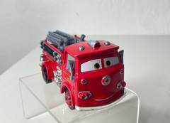 Disney Pixar Cars Toons Rescue Squad Mater 4 Inch Die Cast Red Fire Truck