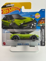 Hot Wheels 2025 Mazda MX-5 Miata Gray Green Legends Tour HW Dream Garage