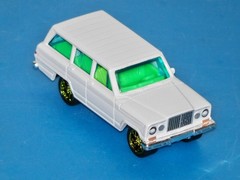 Custom Wheel Swap Matchbox 1964 Jeep Wagoneer Pair w/Clear PVC Display Cases