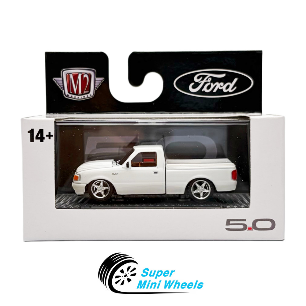 M2 Machines 1:64 1995 Ford Ranger Custom White