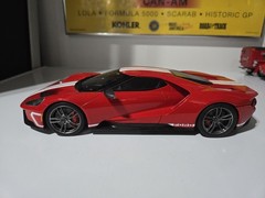 🔥GT Spirit 1:18 2017 Ford GT Red W/ White Stripes American Exclusive READ