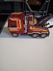 Buddy L Diecast Tow Truck Wrecker Vehicle – Red Yellow White Black Colors