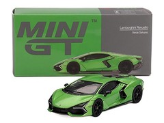 LAMBORGHINI REVUELTO VERDE SELVANS GREEN 1/64 DIECAST MODEL BY MINI GT MGT00789