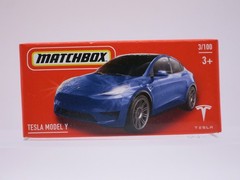 Matchbox Tesla Model Y Blue – Powergrab 3/100 2024 – HVP86 DNK70