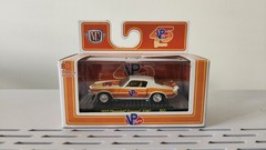M2 Machines VP Racing Fuels 45 Years 1972 Camaro Z/28 White Orange Diecast Car