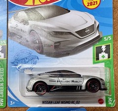 HOT WHEELS Nissan Leaf NISMO RC 02 Kroger Exc Black, Gray, Blue, Red-Lot Of 4