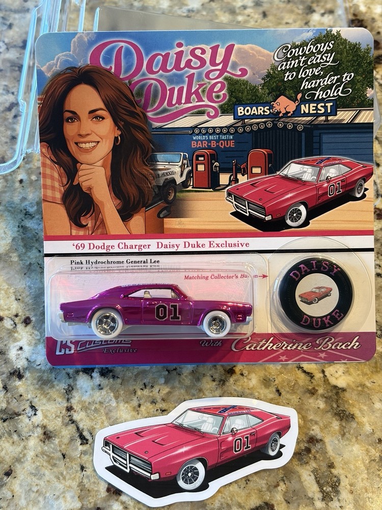 2026 CS Customs Dukes of Hazard General Lee 1969 Dodge Charger Daisy Duke pink