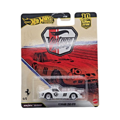 2026 Hot Wheels Ferrari 250 GTO #4 White Car Culture Vintage Racing -Set of 2