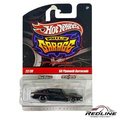 🇺🇸Hot Wheels Phil’s Garage ’68 Plymouth Barracuda BLACK H13🇺🇸