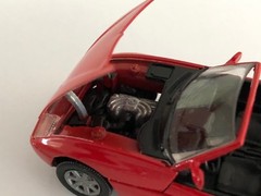 BMW Z1 Roadster Top Red with Dark Gray 1:43 scale model # 82 22 9 417 444
