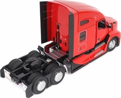 Kenworth T680 76in High Roof Sleeper Cab Tandem Tractor Red in 1:50 scale