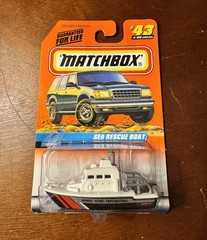 Vintage 1998 Matchbox Sea Rescue Boat #43/100-NIP