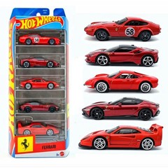 New Hot Wheels Ferrari 5 Pack 2026 1:64 Gift Pack