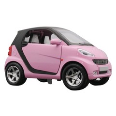 Pink 1:32 Pull Back Model Car Metal Diecast Toy Vehicle Kids w/ Sound & Light