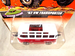 1999 Matchbox #64 Science Fiction Series 13 ’67 VW TRANSPORTER White-Red w/5 Sp