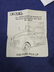 ERTL Prestige 1940 Ford Pickup Truck Hardware Hank Diecast 1/25 Boxed See Desc