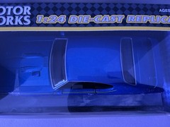 MOTOR WORKS 1:24 Scale Metallic Blue 1969 Pontiac GTO Judge Hardtop Diecast