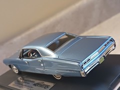 Goldvarg 1/43 scale, 1967 Pontiac Bonneville sedan Tyrol Blue, RARE