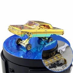 Fine Works64 1:64 Impala Lowrider Electroplated gold Diecast Model Car