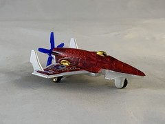 Hot Wheels Poison Arrow 2011 Police Pursuit Clear Red Micros