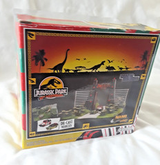 2023 JADA Toys JURASSIC PARK 30th Anniversary NANO SCENE w/ front gate, vehicles