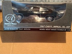 American Muscle Authentics 1967 Chevy Impala SS427 Tuxedo Black #33931