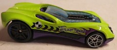 Hot Wheels 2003 CUL8R Track Builders Lime Green Purple Diecast Toy Car Malaysia