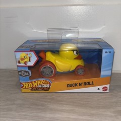 Hot Wheels DUCK N’ ROLL, Yellow, 10+ Feet, Pull-Back Speeders free ship🔥👀