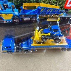 2024 Matchbox Convoys Ford C900 Cabover & Gravel Trailer Backhoe 1:64 Diecast