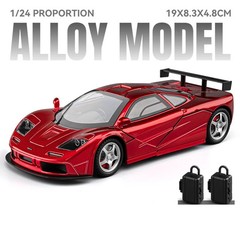 1:24 McLaren F1 GTR LM Supercar Alloy Diecast Car Model Sound Light Kids Gift