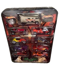 Hot Wheels Decades 1900-2000 Tin Car Set 10 Cars Drag Bus New Sealed