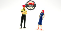 1960’S COUPLE FOR CLASSIC DIORAMA 1:64 SCALE DIECAST COLLECTOR MODEL CAR