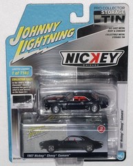 Johnny Lightning 1967 Nickey Chevy Camaro Tuxedo Black w/Collector Tin 1 of 7140