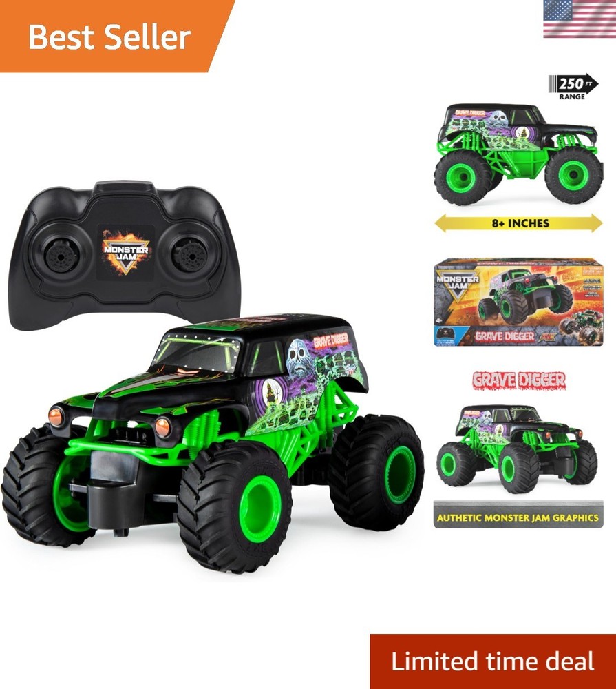 Grave Digger 1:24 RC Monster Truck – Lightweight, Durable, and Action-Packed