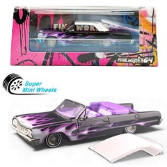 Fine Works64 1:64 Chevy Impala Lowrider Ghost Flame (Black/Purple)