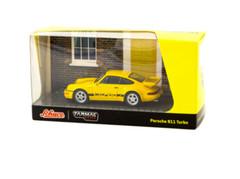 Tarmac Works x Schuco Porsche 911 Turbo Yellow Global64 1:64 Diecast Model Car