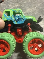 Big Wheel Monster Truck 360 Degree Flipping Car Friction Power Toys Green Blue