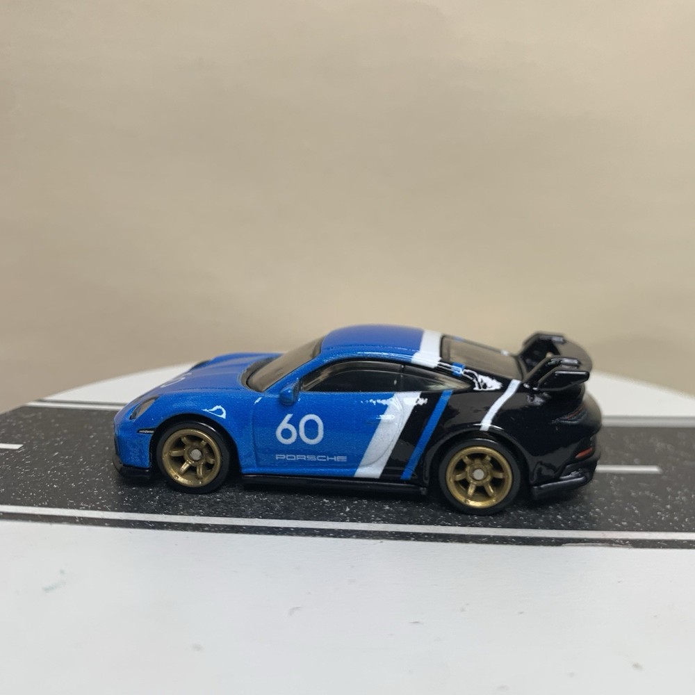 Hot Wheels Premium Speed Machines Porsche 911 GT3 Blue/Black #60 Livery 1:64 NM