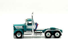 DCP 1/64 Kenworth W900A Day Cab w Dual 22ft End Dump Trailers 60-2291