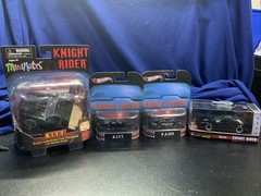 Knight Rider Lot Of 4-(2) Hotwheels, Hollywood Rides, Mini Mates Collection-seal