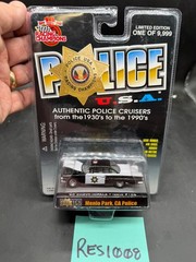 Racing Champions 1960 Chevy Impala Menlo Park Police Car Die-Cast 1/60 Scale