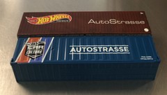 HOT WHEELS AUTO STRASSE SHIPPING CONTAINER BIN FACTORY SEALED BOX SET OF 5