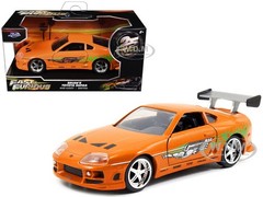 BRIAN’S TOYOTA SUPRA ORANGE FAST & FURIOUS 25 YEARS 1/32 DIECAST BY JADA 97345