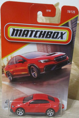 Matchbox 1-125 series #78 2024 Subaru WRX S4 STi Red 1/64 Scale Diecast