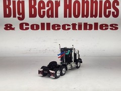 1/64 NEW DCP Black Kenworth T800 Tandem Axle Day Cab Tractor Short Wheelbase