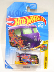 2018 Hot Wheels Treasure Hunt HW Art Cars 8/10 KOOL KOMBI Purple w/Red-Blue Whls