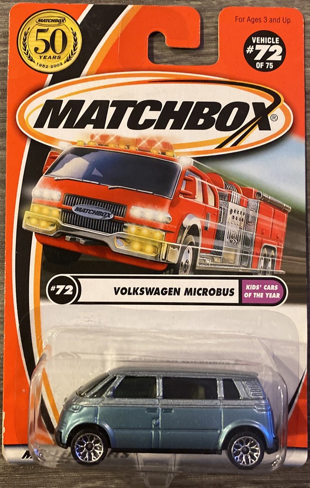 Matchbox 2001 Anniversary “Kids Cars Of The Year” #72 Volkswagen Microbus