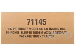PETERBILT 589 TRUCK TRACTOR W/SLEEPER LEGENDARY RED 1/32 DIECAST MASTERS 71145