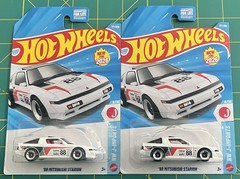 LOT OF 2 – 2026 HOT WHEELS ‘88 MITSUBISHI STARION J-IMPORTS 8/10 NEW FOR 2026